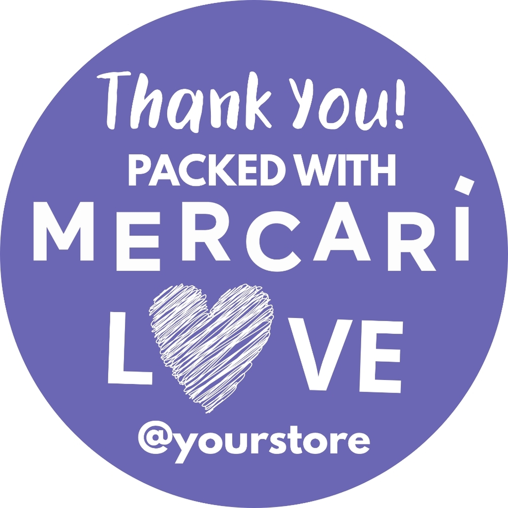60 Packed with Love Thank you Stickers Bundle Mercari
